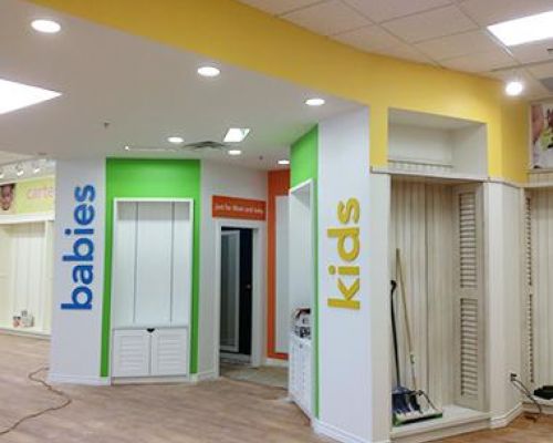 kids and babies change room Carters Southern Ontario